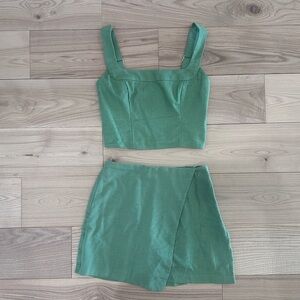 NWT Abercrombie & Fitch Green Linen Set
